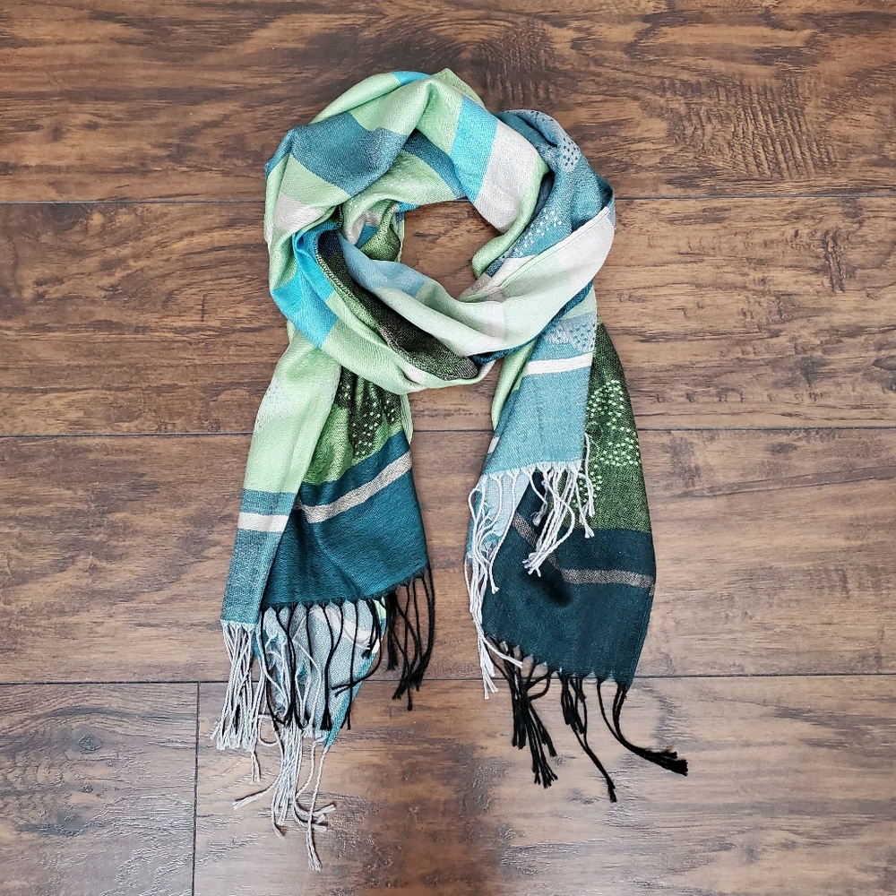 Green Scarf Shawl Wrap